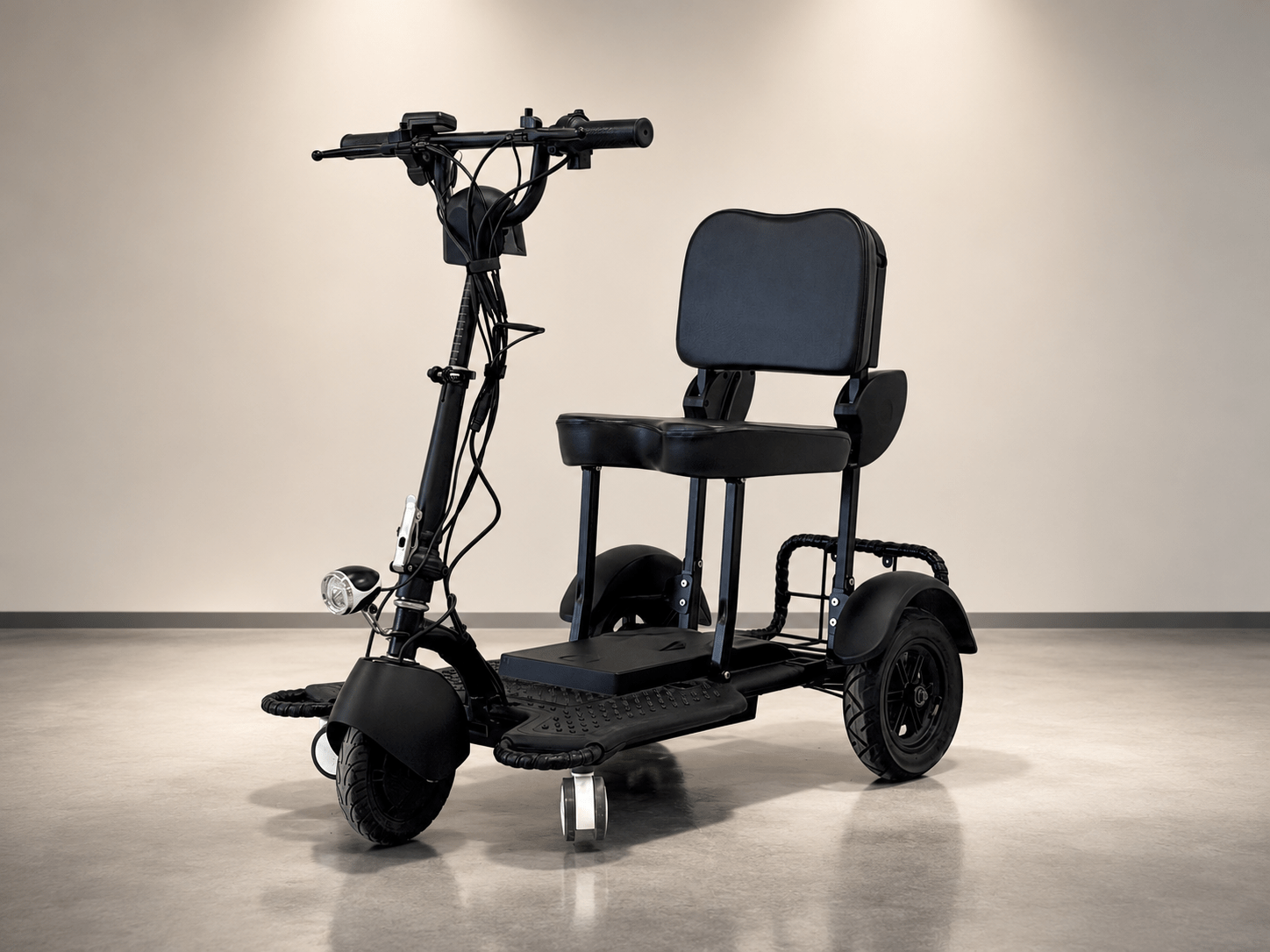 Opvouwbare scootmobiel zwart